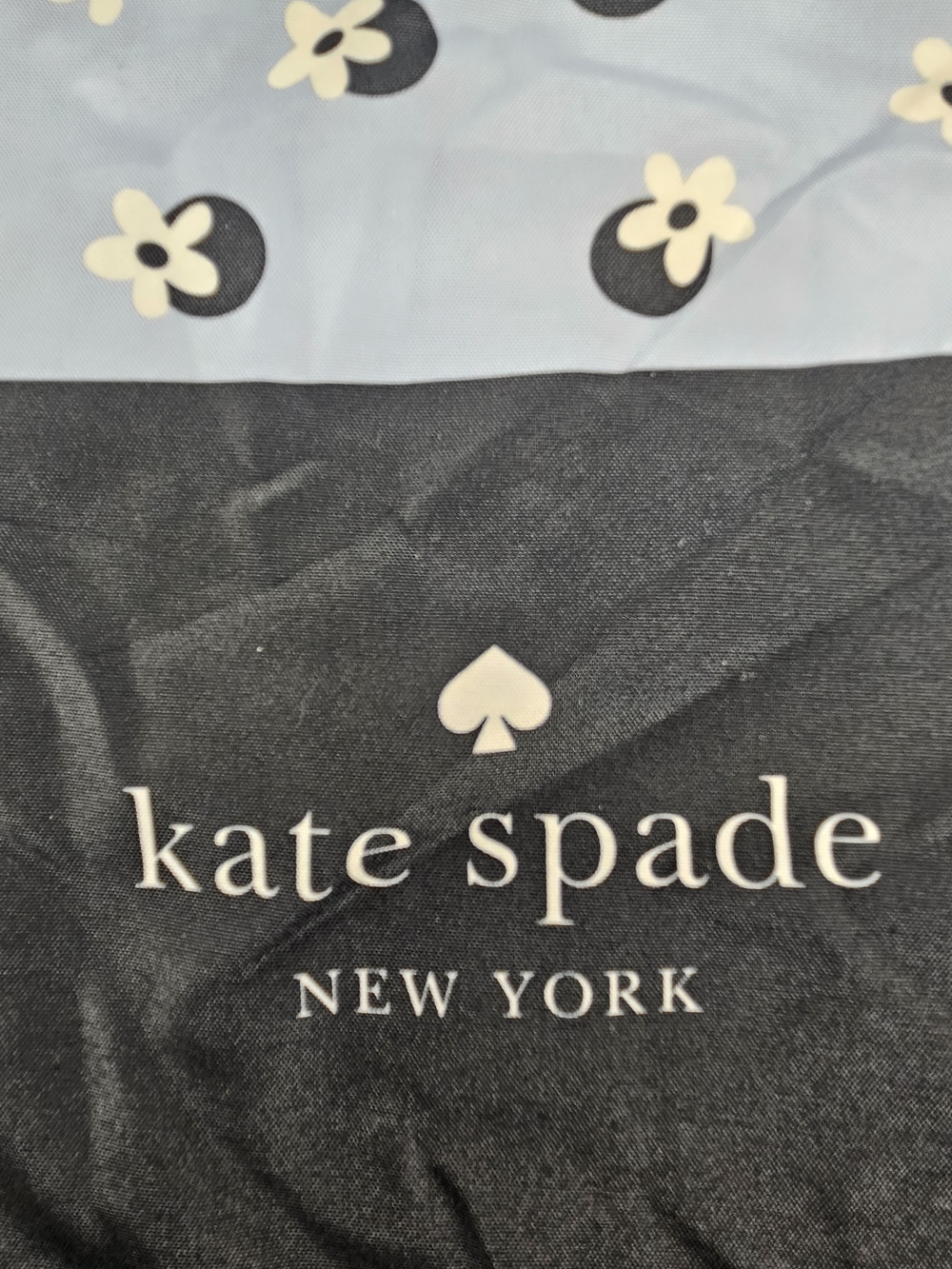Kate Spade New York Light Blue Floral Print Tote Bag - Picture 7 of 12